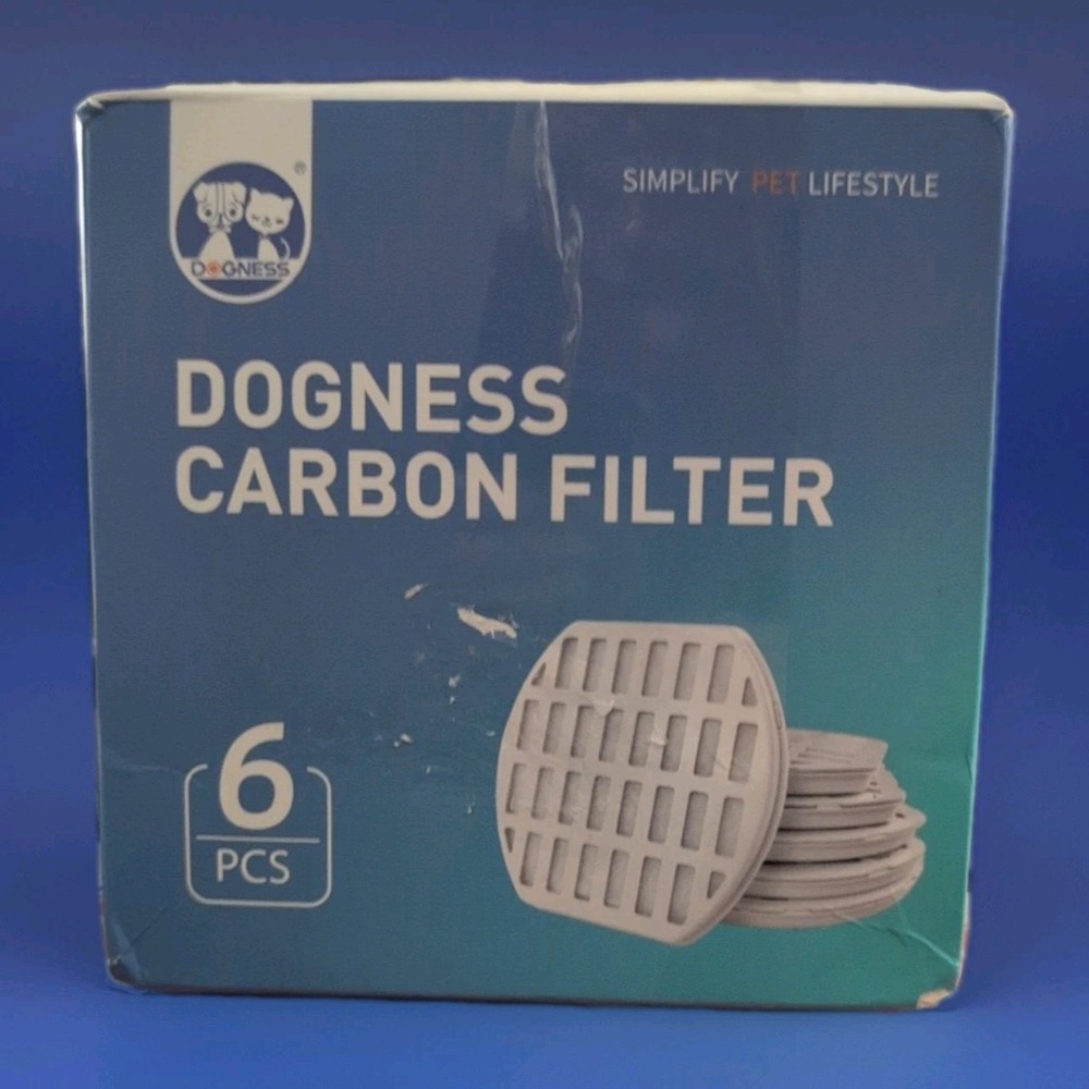 Pet Water Fountain Filters Carbon Filters 3.2L  6 Filters 5.2"L x 5.12"W x 0.47D